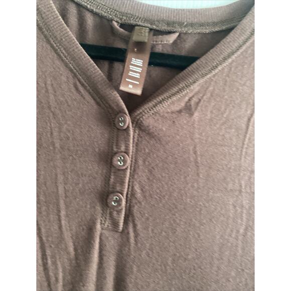 Skims womens Medium Brown Henley Sleep Dress Nightgown - Picture 4 of 5